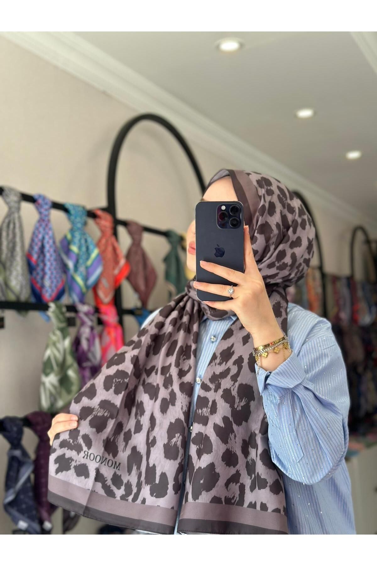 MONOOR LEOPAR DESEN SOFT PAMUK ŞAL