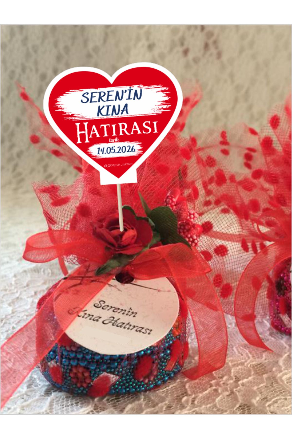 Home-10 Pieces of Heart-Shaped Double-Sided Souvenirs for Special Occasions Where You Can Write Names and Dates Special Model 5