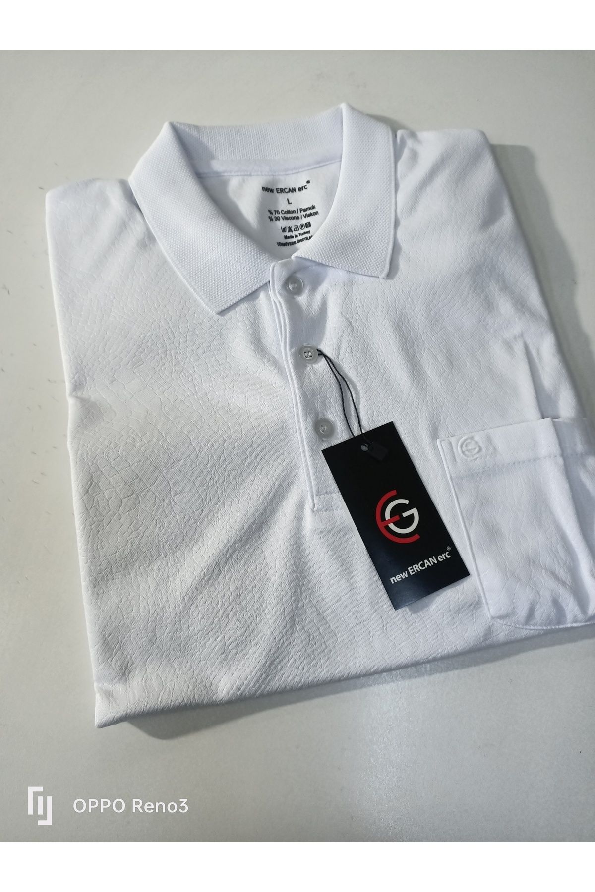 ercan triko jakarlı cepli reguler pamuklu polo yaka t-shirt