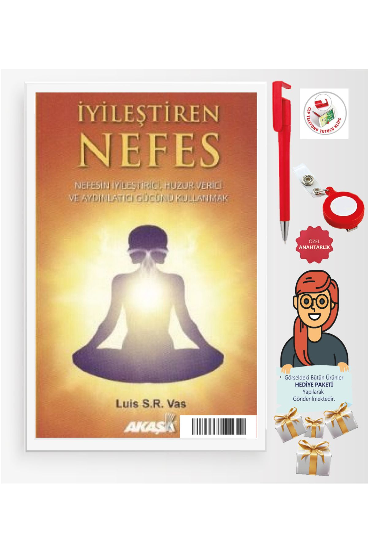 Akaşa Yayınları Maje Hediye+İyileştiren Nefes(Luis S, R, Vas)-Bireysel Gelişim-Akaşa Kitap