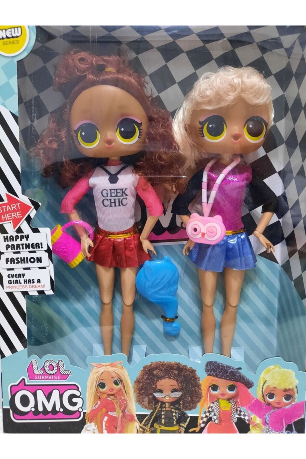 GAAK O.m.g. Gerçek Saçlı Ve Aksesuarlı 2'li Bebek Seti - Fashıon Design