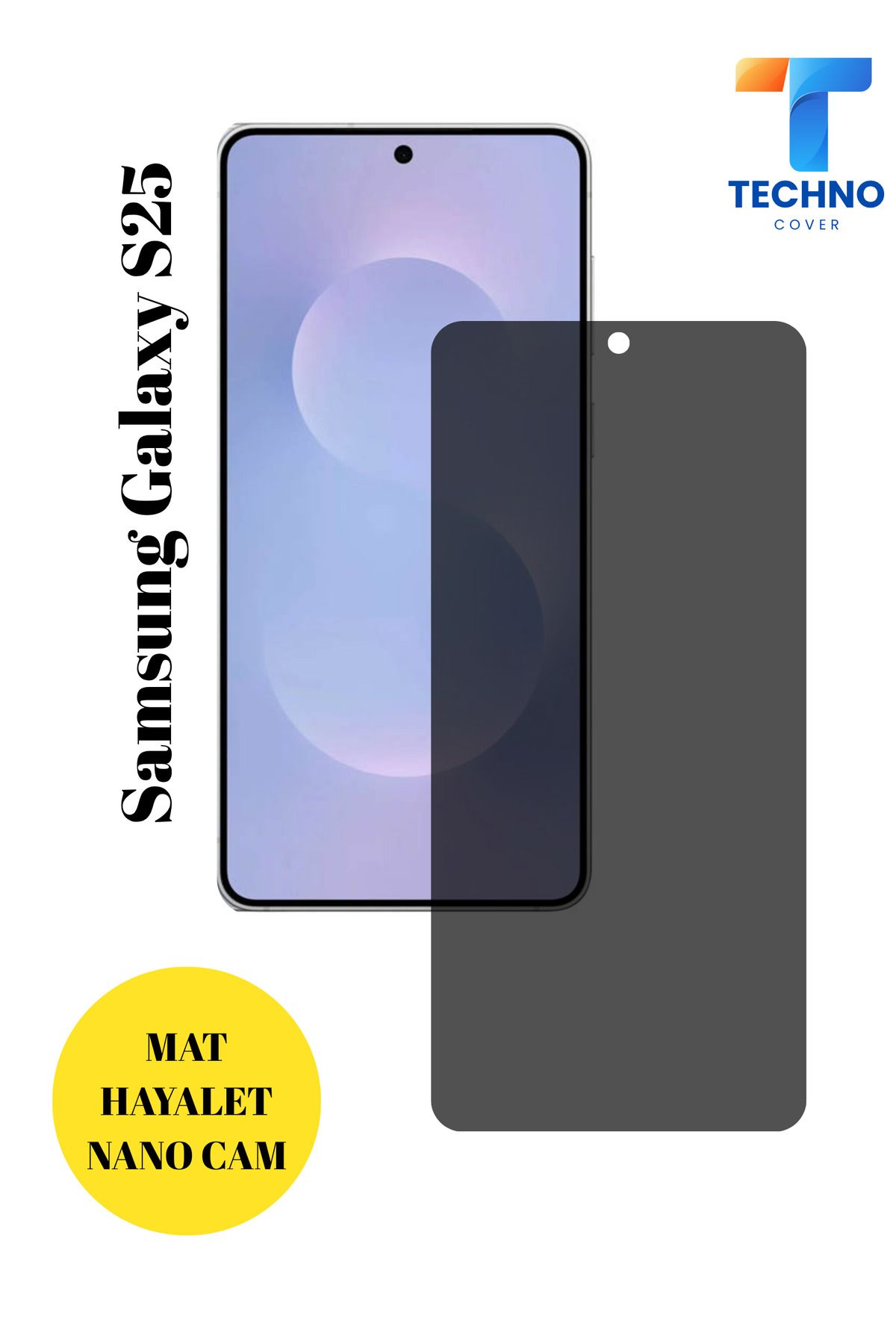 foxpower Samsung S25 Mat Hayalet Nano Cam Darbelere Karşı Dayanıklı Esnek Nano Ekran Koruyucu