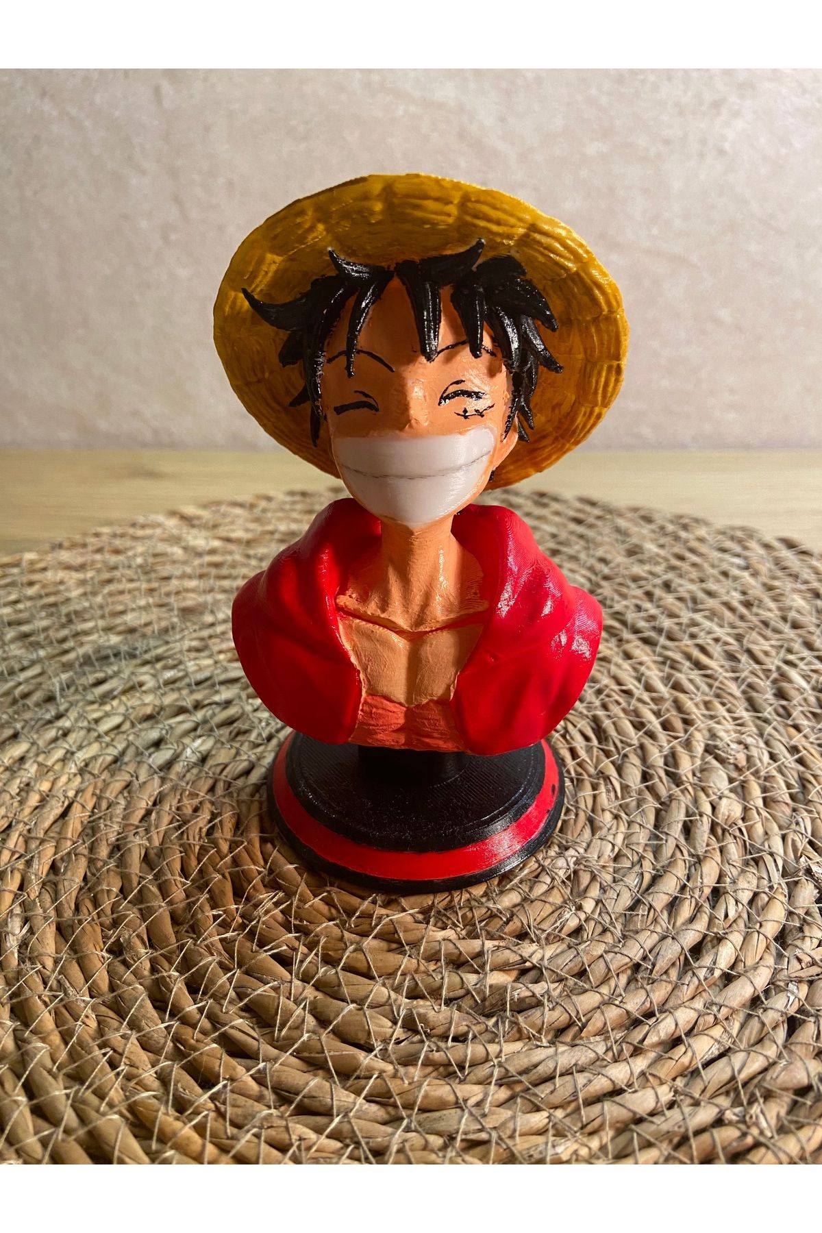 3DBASKILAR Monkey D. Luffy One Piece 3D El Boyaması Koleksiyon Figürü (12 cm)
