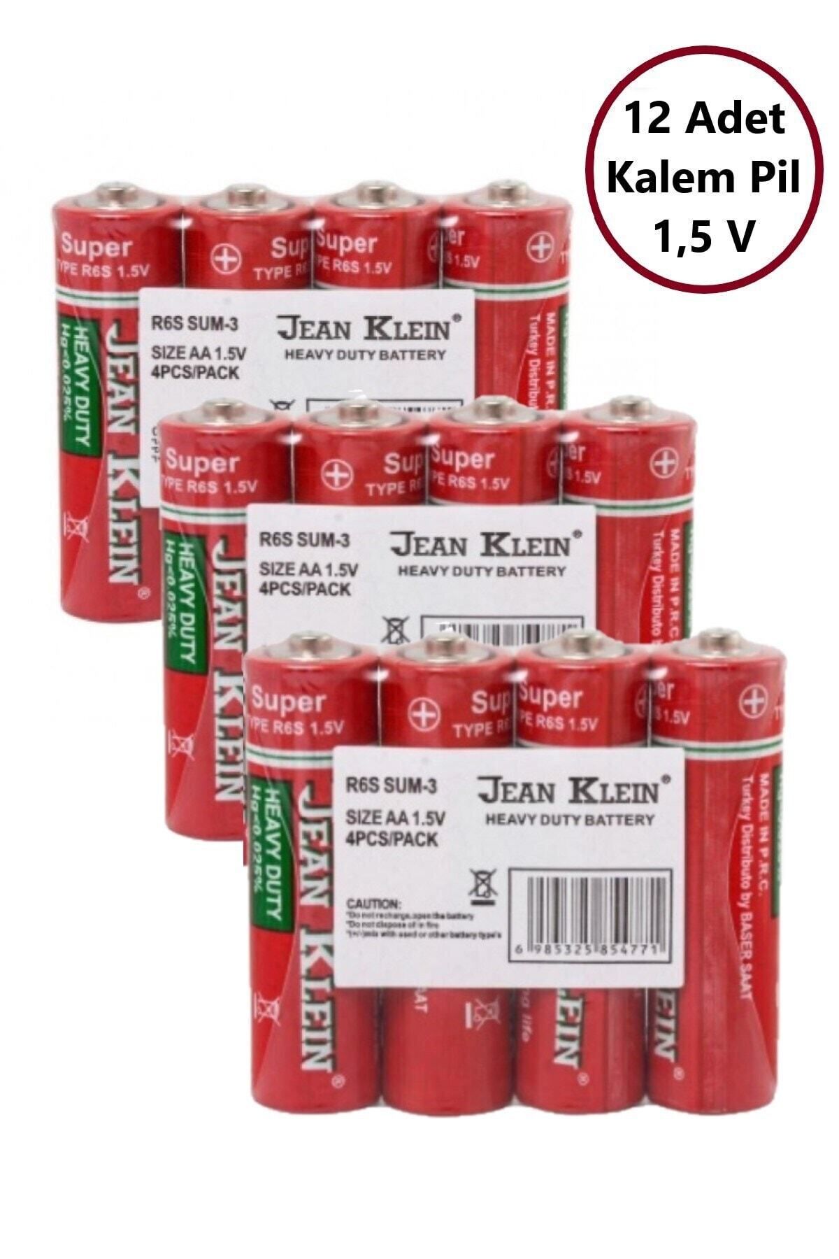 GAAK Kalem Pil Jean Klein Aa Kalem Pil 12 Adet 1,5 V