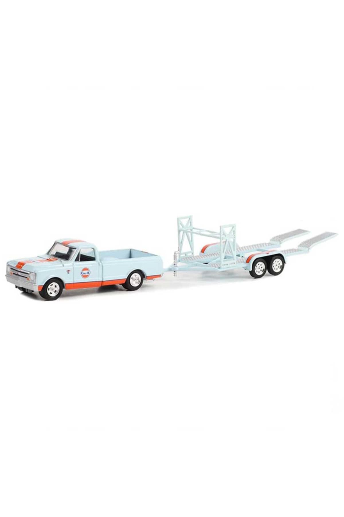 Yuba Avm NessiWorld Greenlight 1/64 1968 Chevrolet C-10 Shortbed and Tandem Car