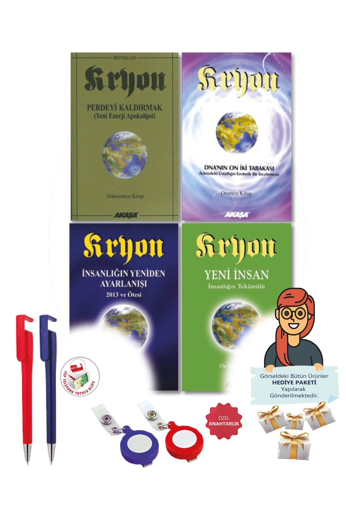 Akaşa Yayınları Maje Hediye+Lee Carroll(Kryon: 9,10,11,12, Kitaplar-Yeni İnsan) 4 kitap-YENİ-Bireysel Gelişim-Akaşa