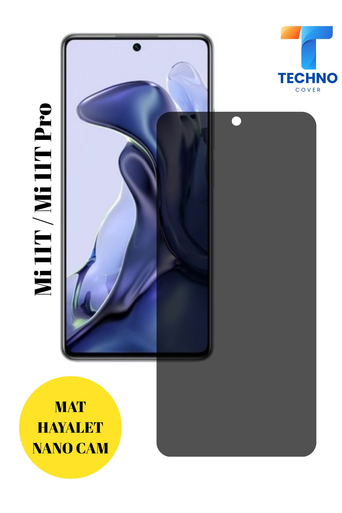foxpower Mi 11T / 11T Pro Mat Hayalet Nano Cam Darbelere Karşı Dayanıklı Esnek Nano Ekran Koruyucu