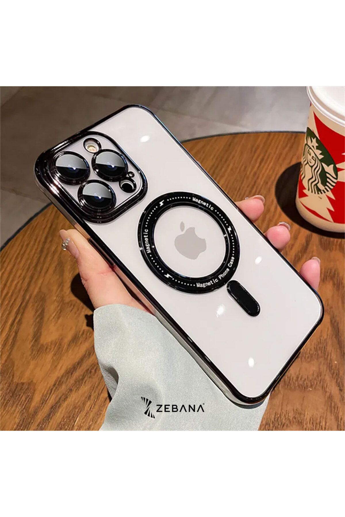 ARKAY İphone 13 Pro Max Magsafe Mona Silikon Kılıf(Kablosuz Şarj Destekli)