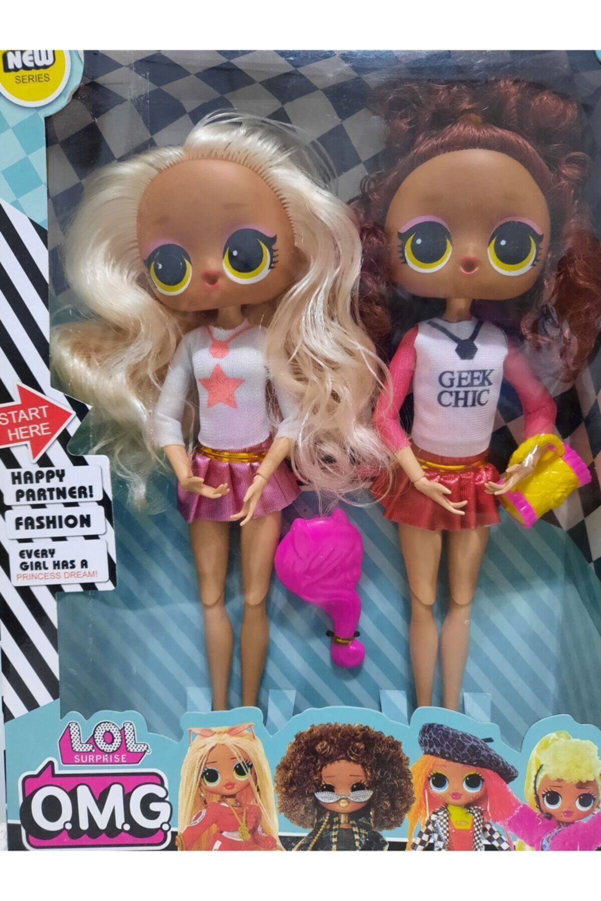 GAAK O.m.g. Gerçek Saçlı Ve Aksesuarlı 2'li Bebek Seti - Fashıon Design
