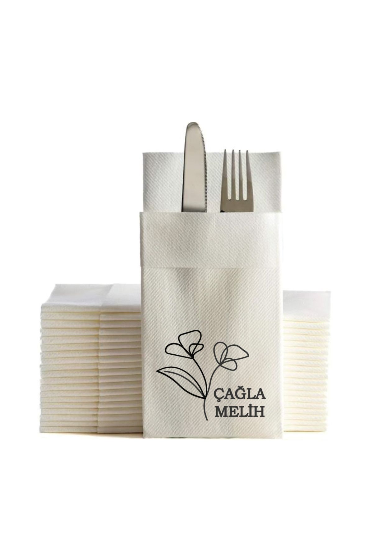 NapkinStore Kişiye Özel Airlaid Peçete 25 Adet - Vina Tasarım NPA22