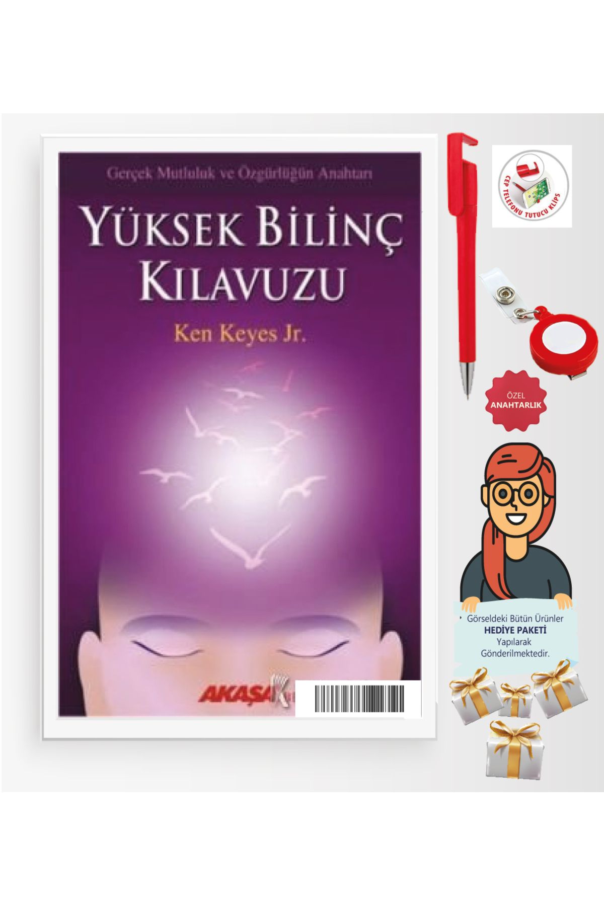 Akaşa Yayınları Maje Hediye+Yüksek Bilinç Kılavuzu(Ken Keyes Jr,)-Bireysel Gelişim-Akaşa Kitap