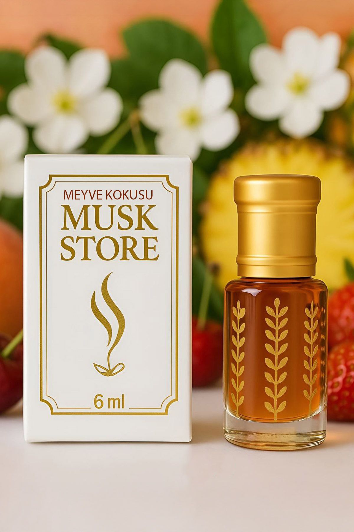 MUSK STORE MEYVE KOKUSU Parfümü esans alkol içermeyen 6ml neşeli ve dinamik bir izlenim bırakır