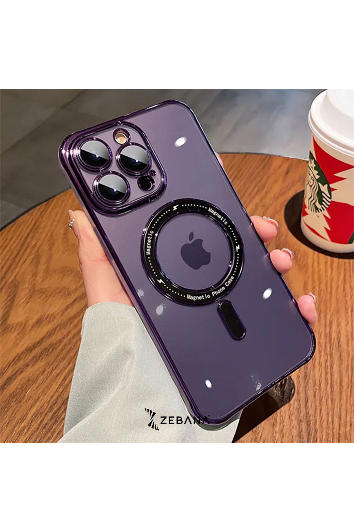 ARKAY İphone 13 Pro Max Magsafe Mona Silikon Kılıf(Kablosuz Şarj Destekli)