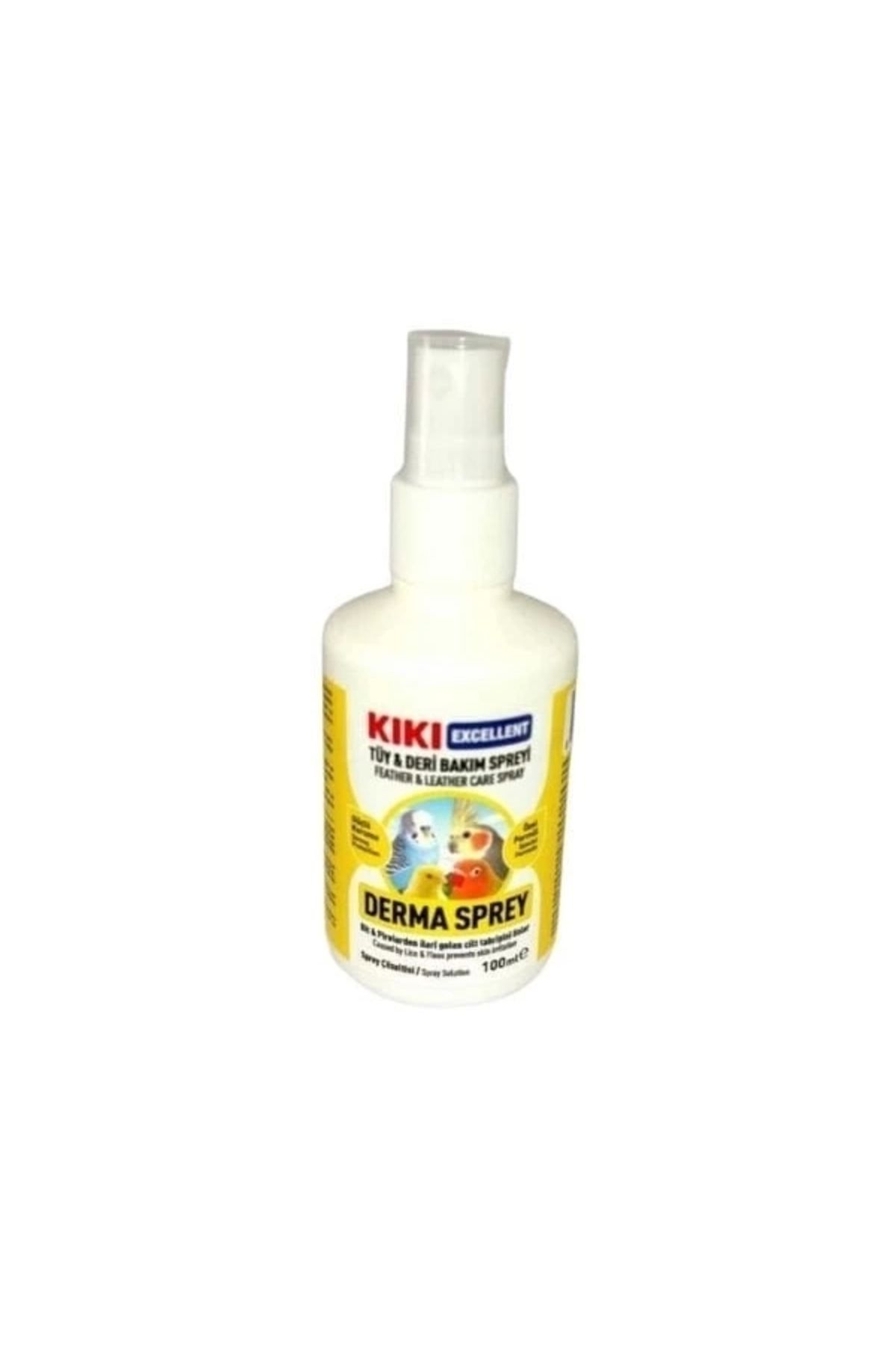 YNT İthalat Kiki Excellent Derma Sprey Kuşlar için Tüy ve Deri Bakım Spreyi 100 Ml