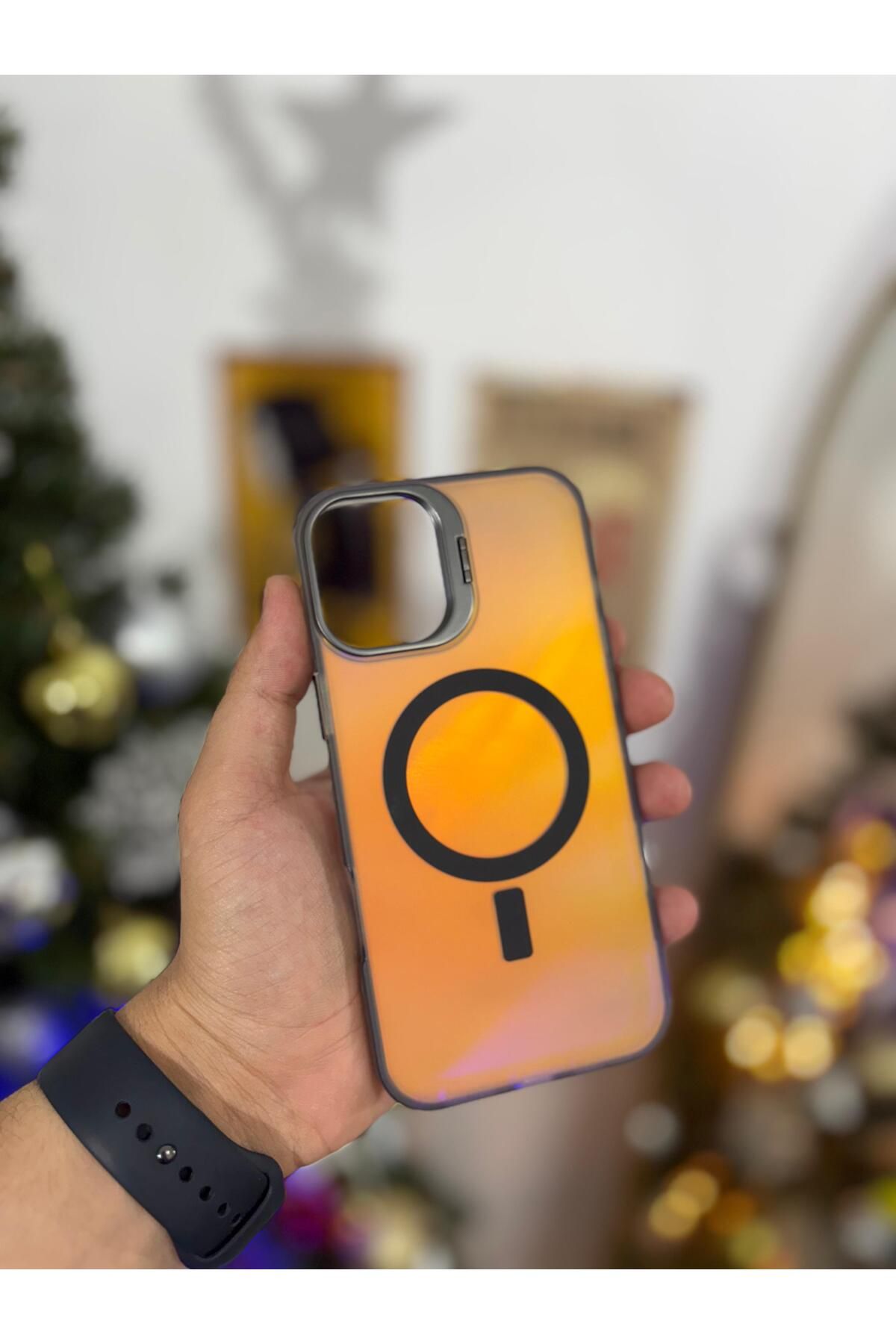 Kilif365 HOLOGRAM ŞEFFAF MAGSAFE İPHONE 16 PLUS TELEFON KILIFI KAMERA DESTEKLİ
