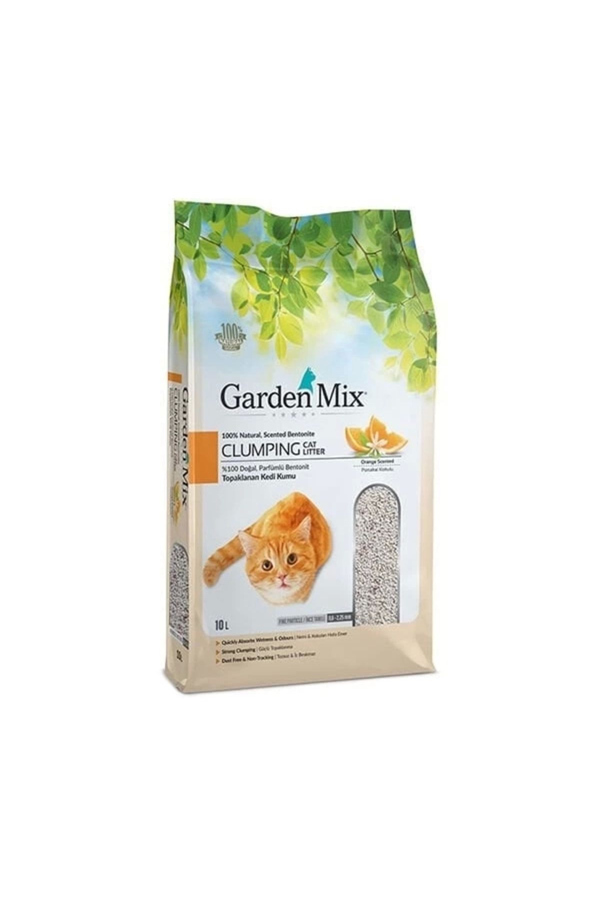 YNT İthalat Garden Mix İnce Taneli Portakal Kokulu Kedi Kumu 10 Lt