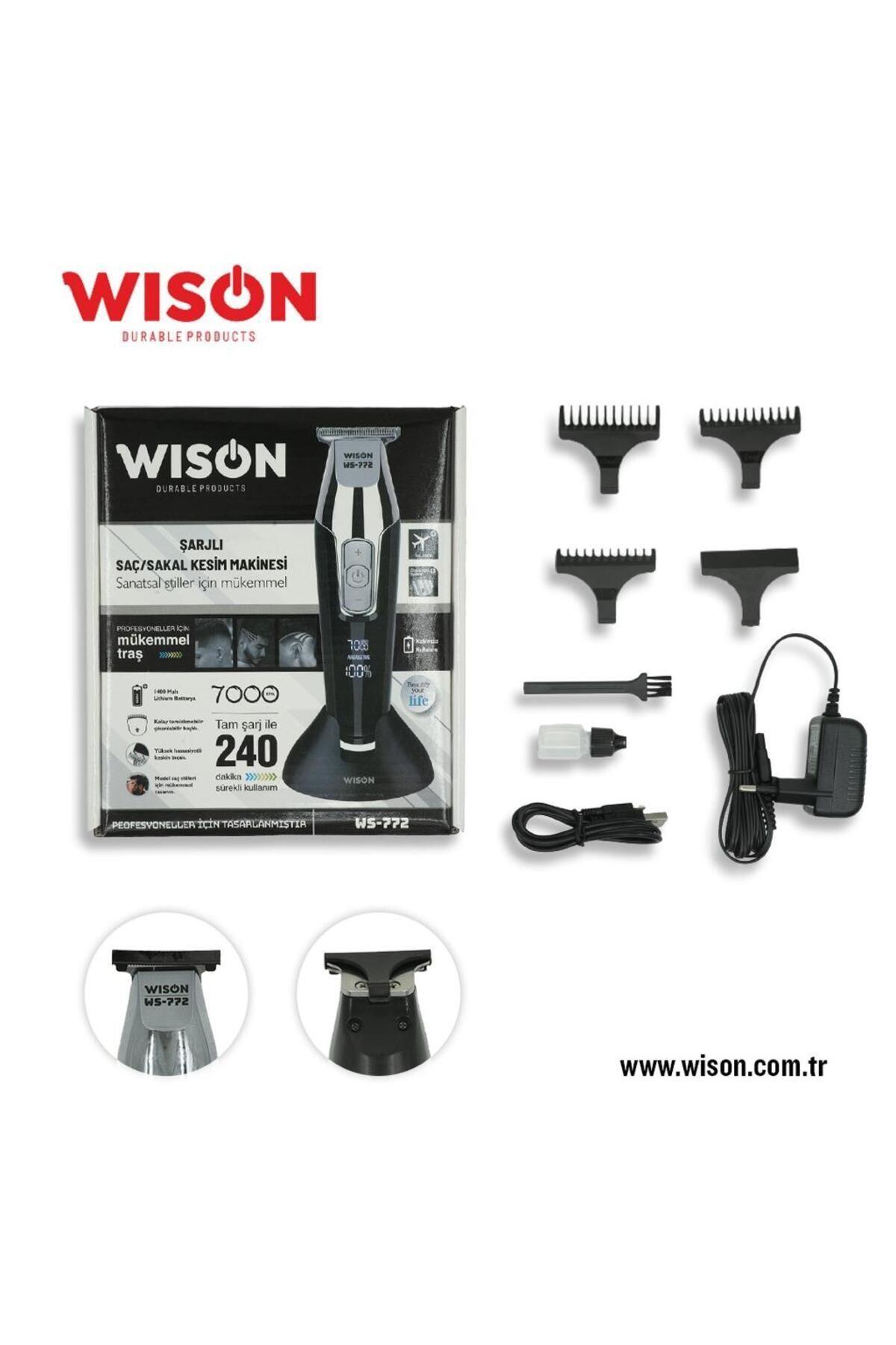 teknotrust WS-772 Profesyonel Saç Sakal Tıraş Makinesi
