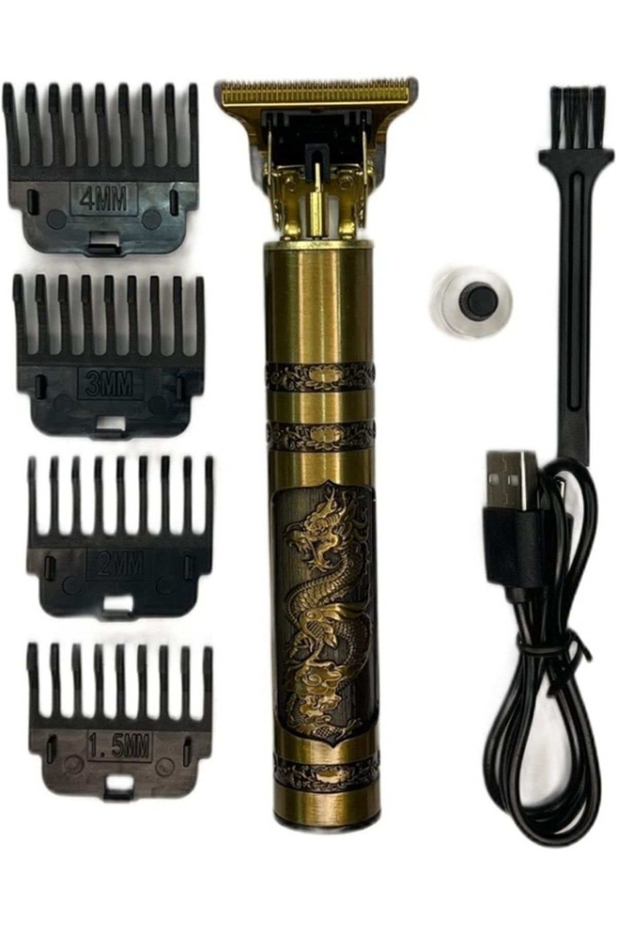 teknotrust İNSUA HK-34 PROFESSIONAL HAIR CLIPPER SAÇ SAKAL KESME ÇİZGİ ÇEKME MAKİNESİ METAL OLAN