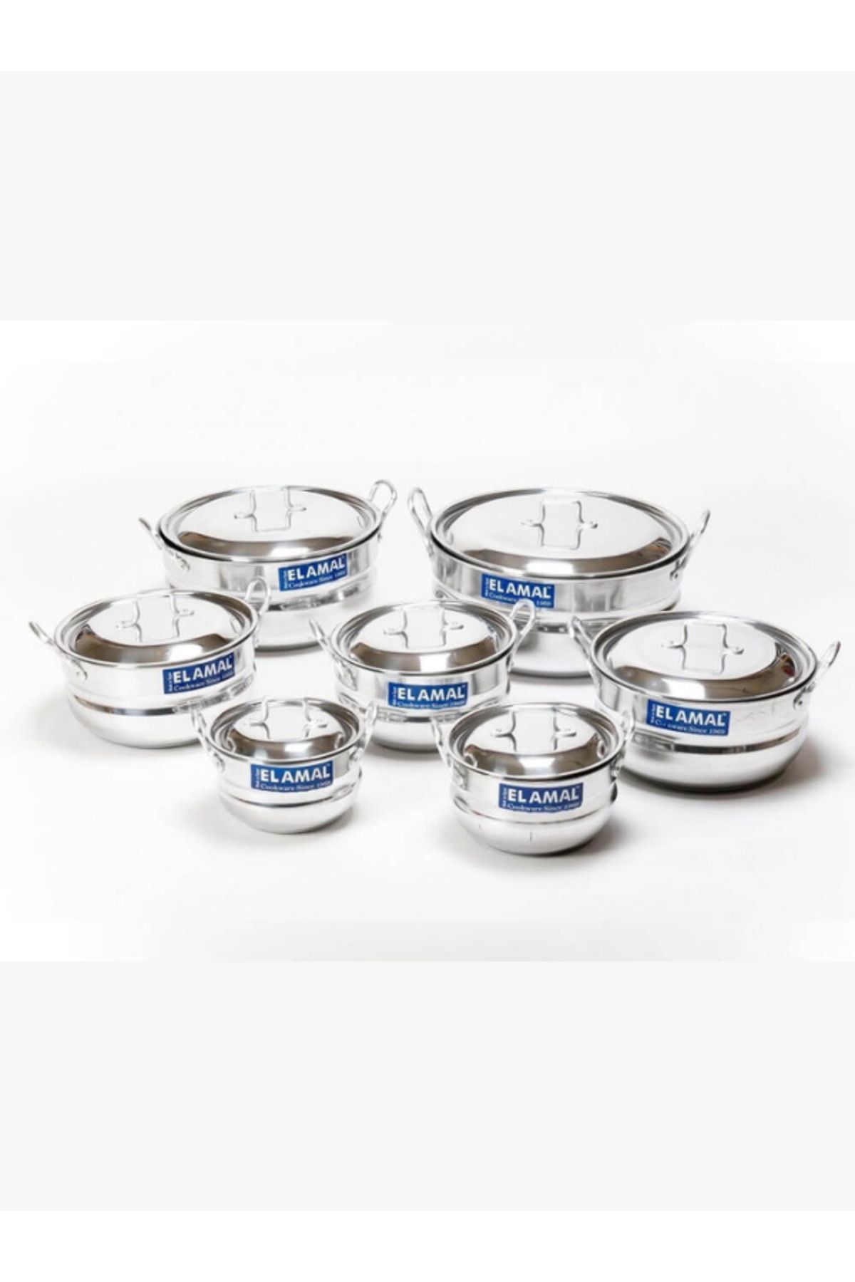 Generic-طقم قدور المنيوم بمقبض وغطاء 7 قطع 1