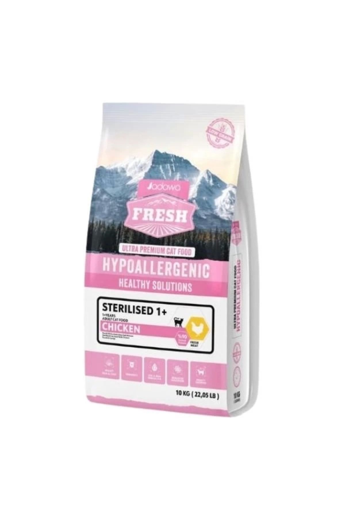 YNT İthalat Jadawa Fresh Tavuk Etli Kısırlaştırılmış Yetişkin Kedi Maması 10 Kg