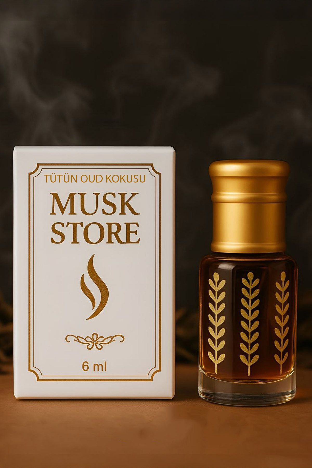 MUSK STORE TÜTÜN OUD KOKUSU Parfümü esans alkol içermeyen 6ml Zengin tütünün sıcak ve topraksı dokunuşları