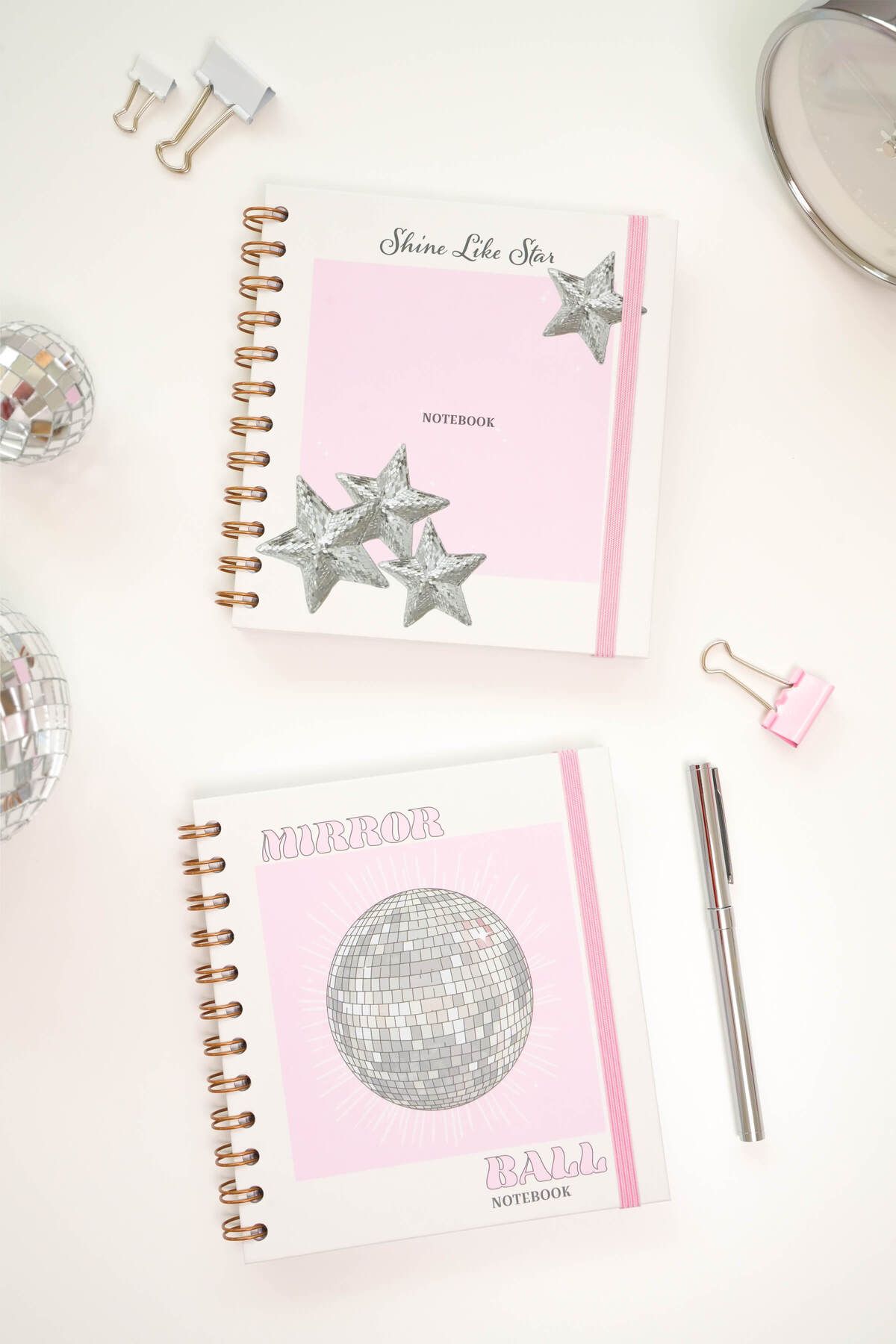 Matt Notebook 15x15 cm Kare 2'li Set Spiralli Çizgili Tarihsiz Not Defteri