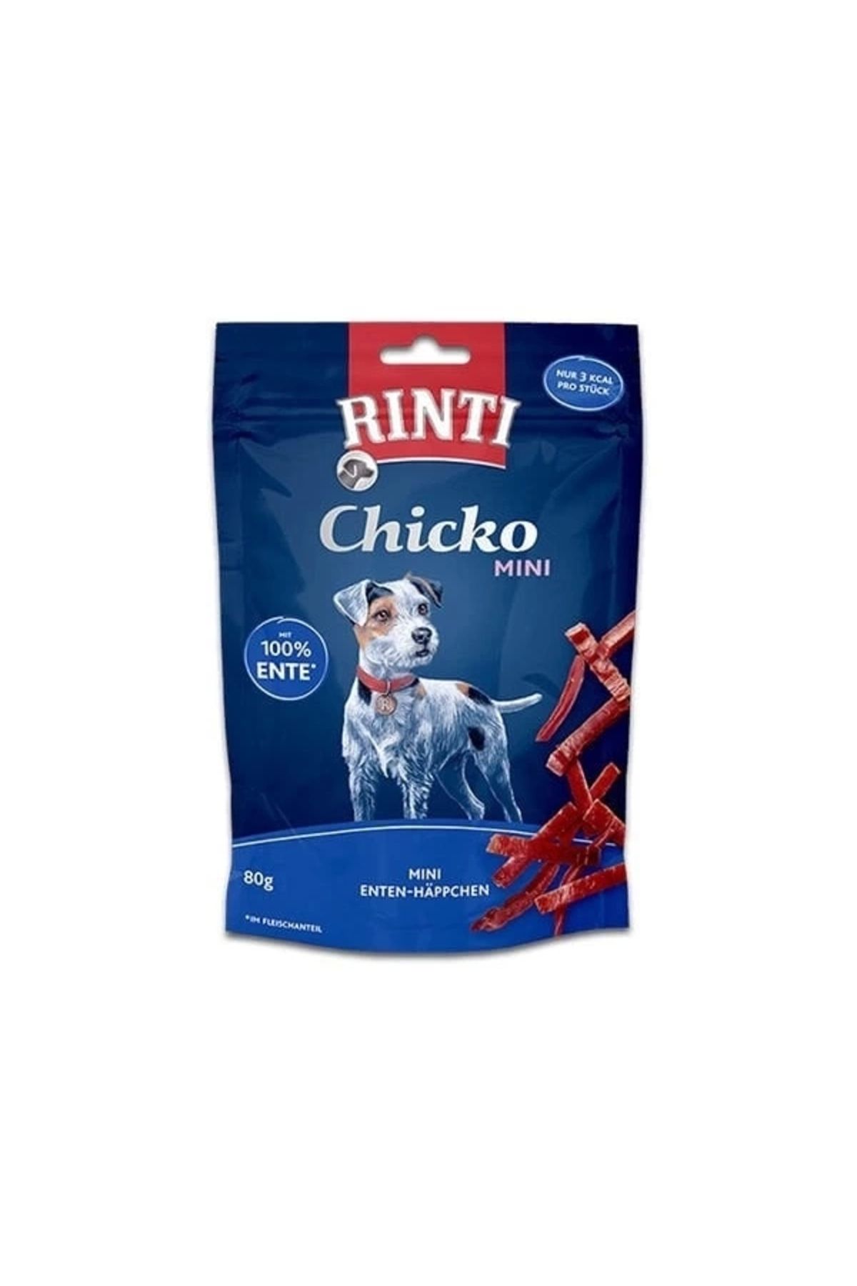 YNT İthalat Rinti Chicko Mını Köpek Ödül Maması Ördekli 80 Gr