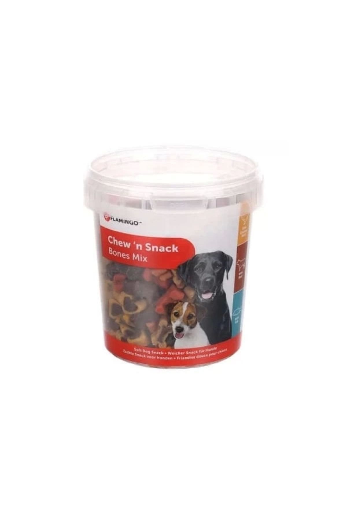 YNT İthalat Flamingo Chewn Bones Mix Kuzulu Sığırlı ve Balıklı Köpek Bisküvisi 500 Gr