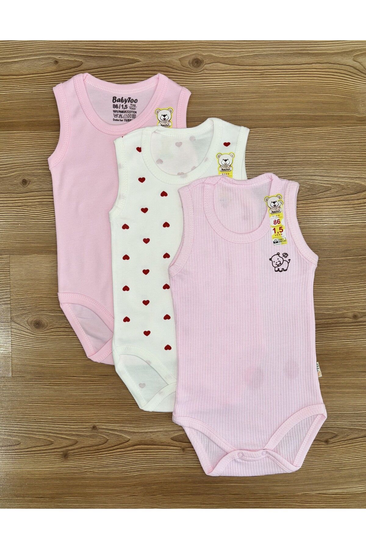 Babytoo Kız Bebek %100 Pamuk Zıbın