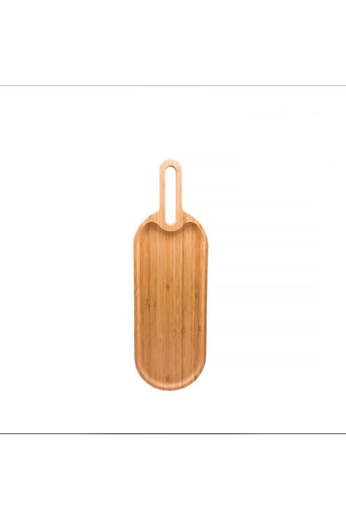 Altabi Bambu Sunum Tabağı Kulplu Sunumluk 50x16 CM
