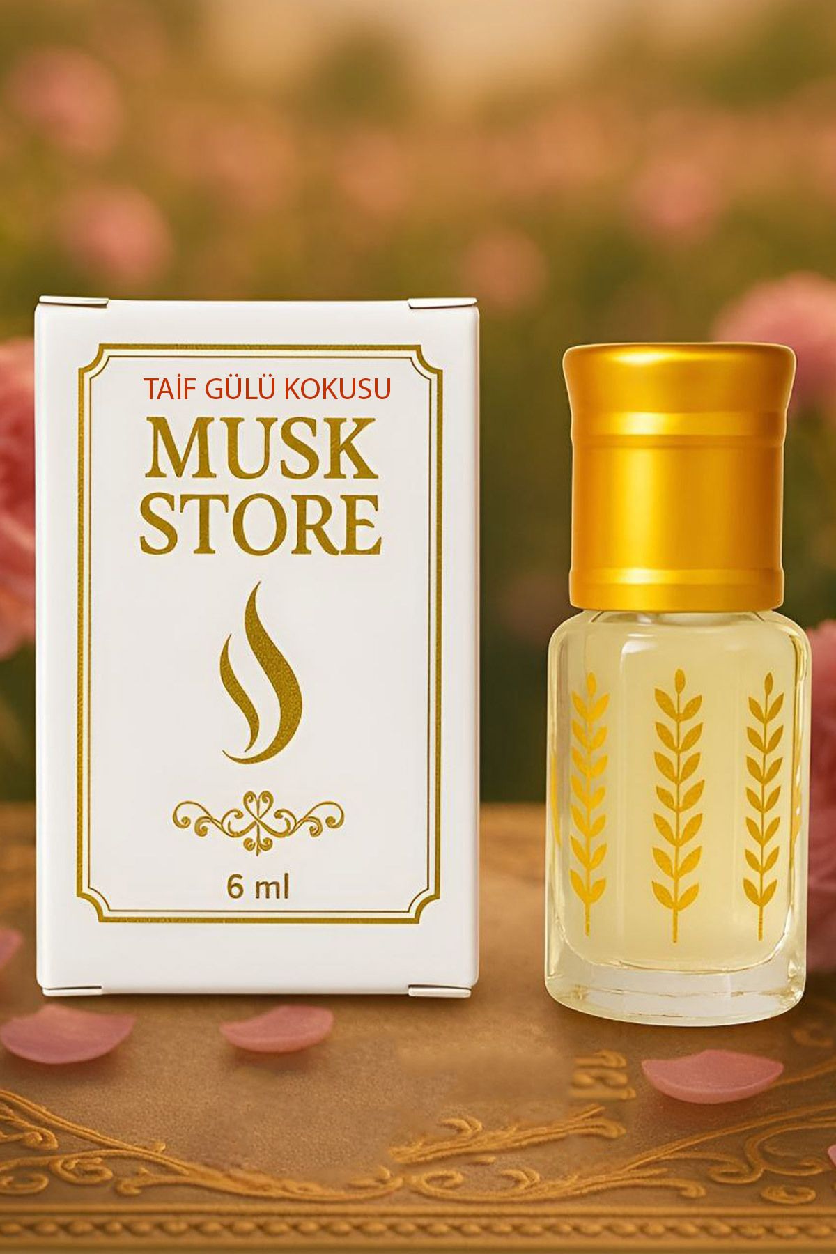 MUSK STORE TAİF GÜLÜ KOKUSU Parfümü esans alkol içermeyen 6ml zarif , taze çiçeksi,sofistike bir dokunuş katar.
