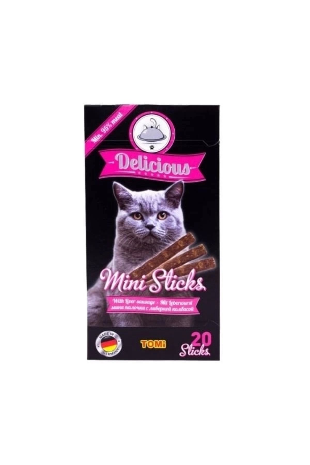 YNT İthalat Tomi Sosisli Mini Stick Kedi Ödül Maması 40 Gr