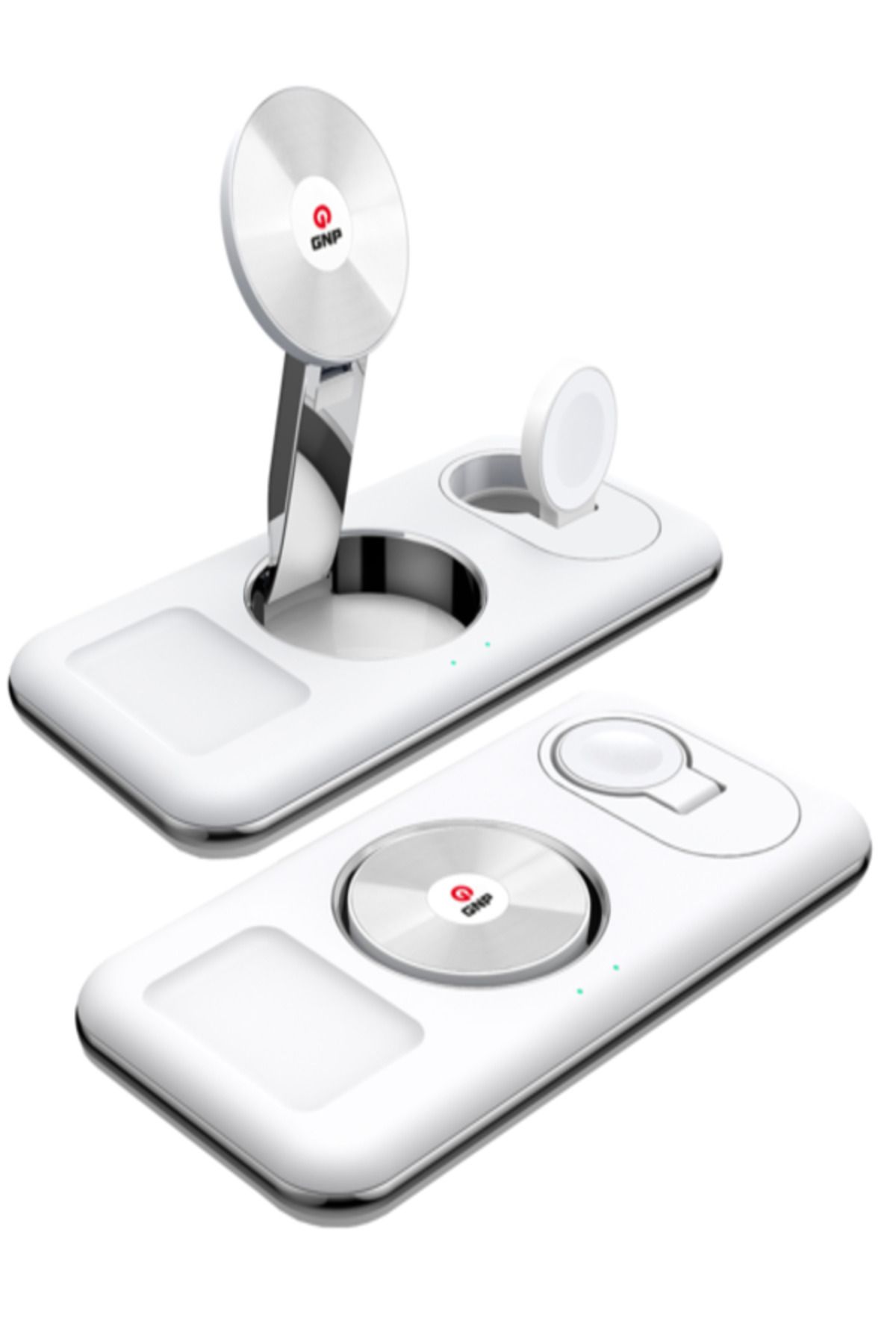 GNP 3in1 magsafe sarj stand beyaz