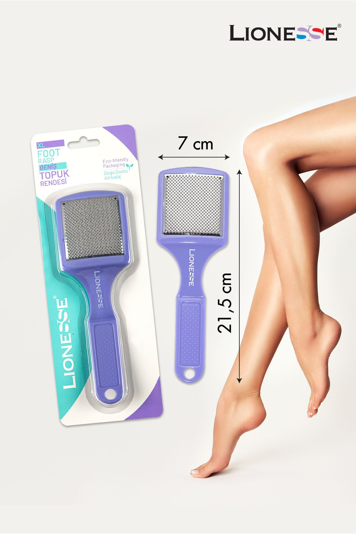 Lioness Plastik Saplı Geniş Topuk Rendesi Xl