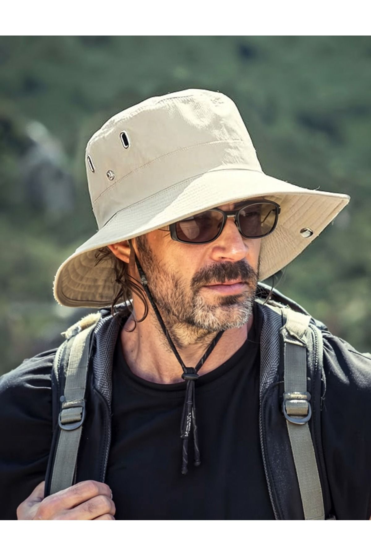 LAGRANZE Premium Çıtçıtlı Safari Şapka Outdoor