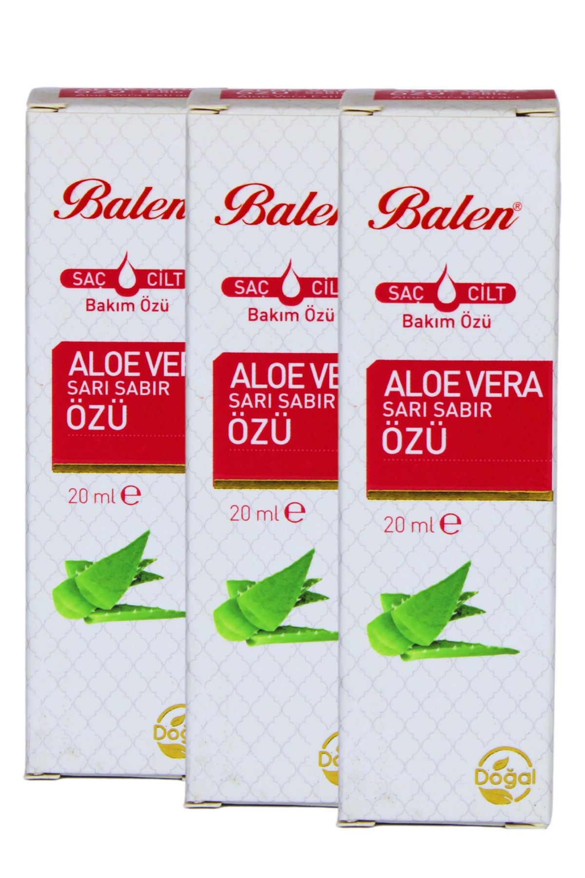 GÜLCE LOKMAN HEKİM AKTAR BALEN ALOEVERA-SARI SABIR YAĞI 3 X 20ML MASERASYON