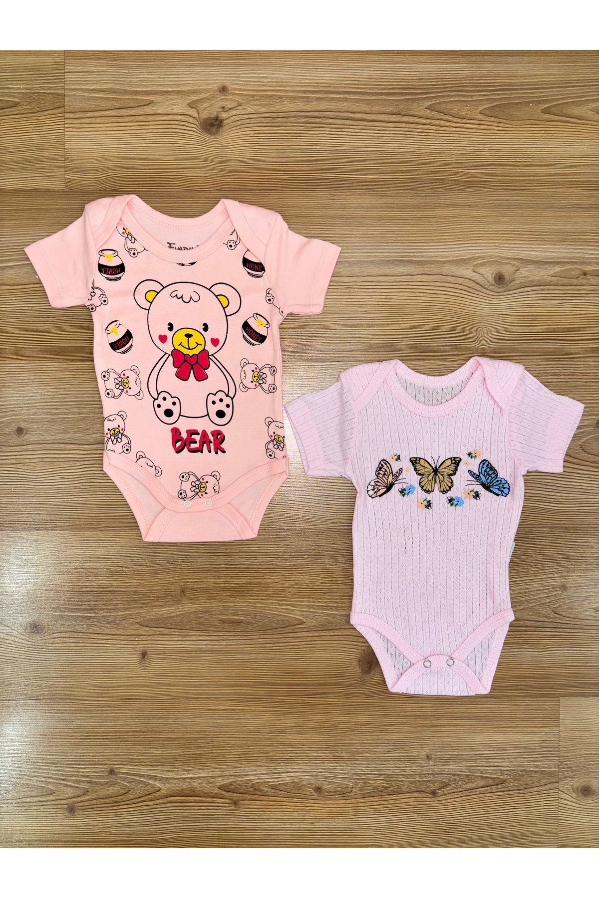 Fındık Kız Bebek %100 Pamuklu Zıbın
