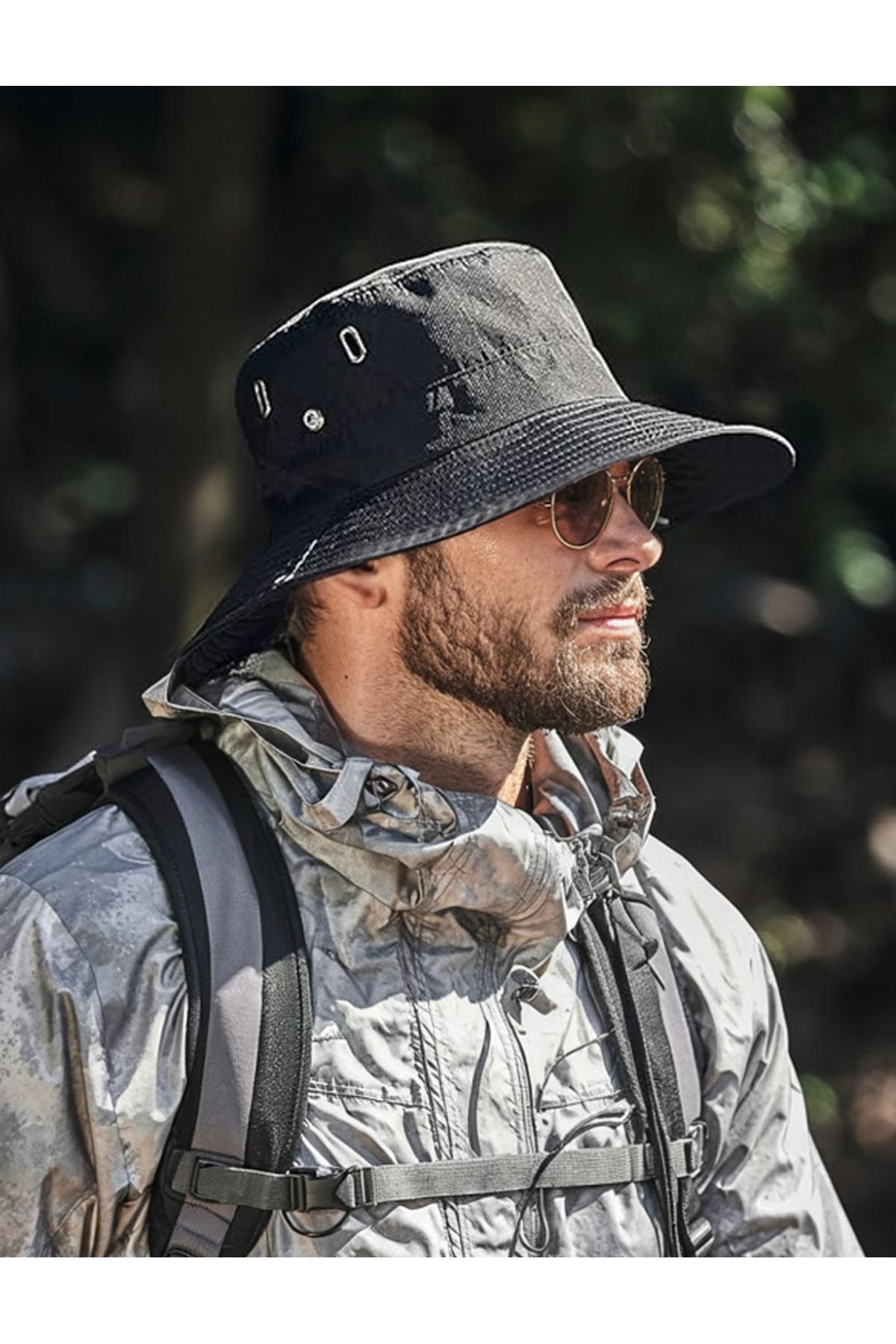 LAGRANZE Premium Çıtçıtlı Safari Şapka Outdoor