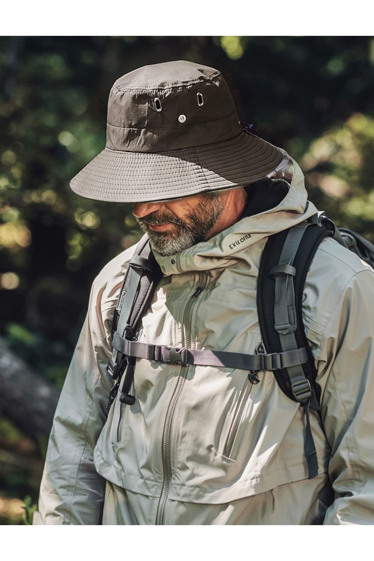 LAGRANZE Premium Çıtçıtlı Safari Şapka Outdoor