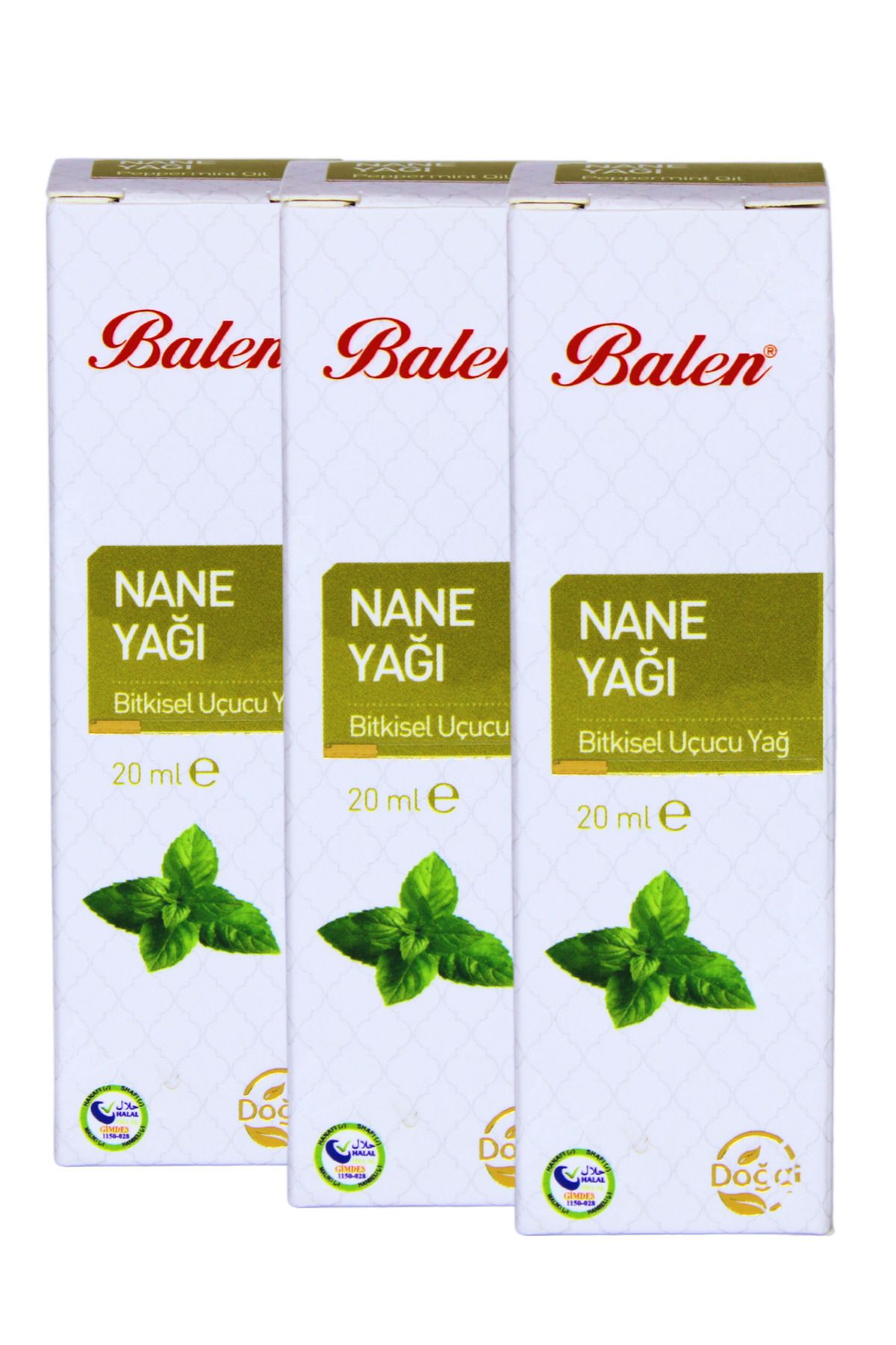 GÜLCE LOKMAN HEKİM AKTAR BALEN NANE YAĞI 3 X 20ML DİSTİLASYON