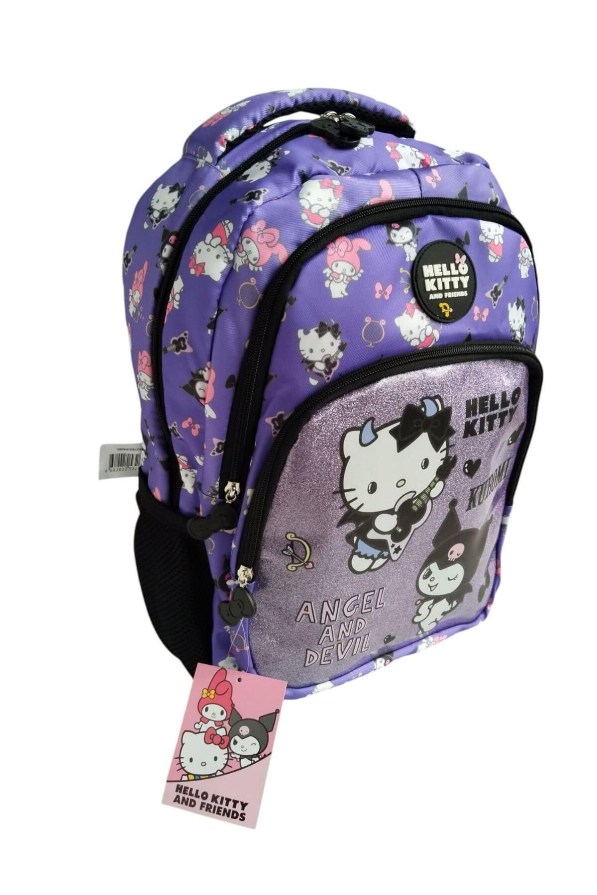 Hello Kitty ve Kuromi Angels And Devil Okul Sırt Çantası 3260