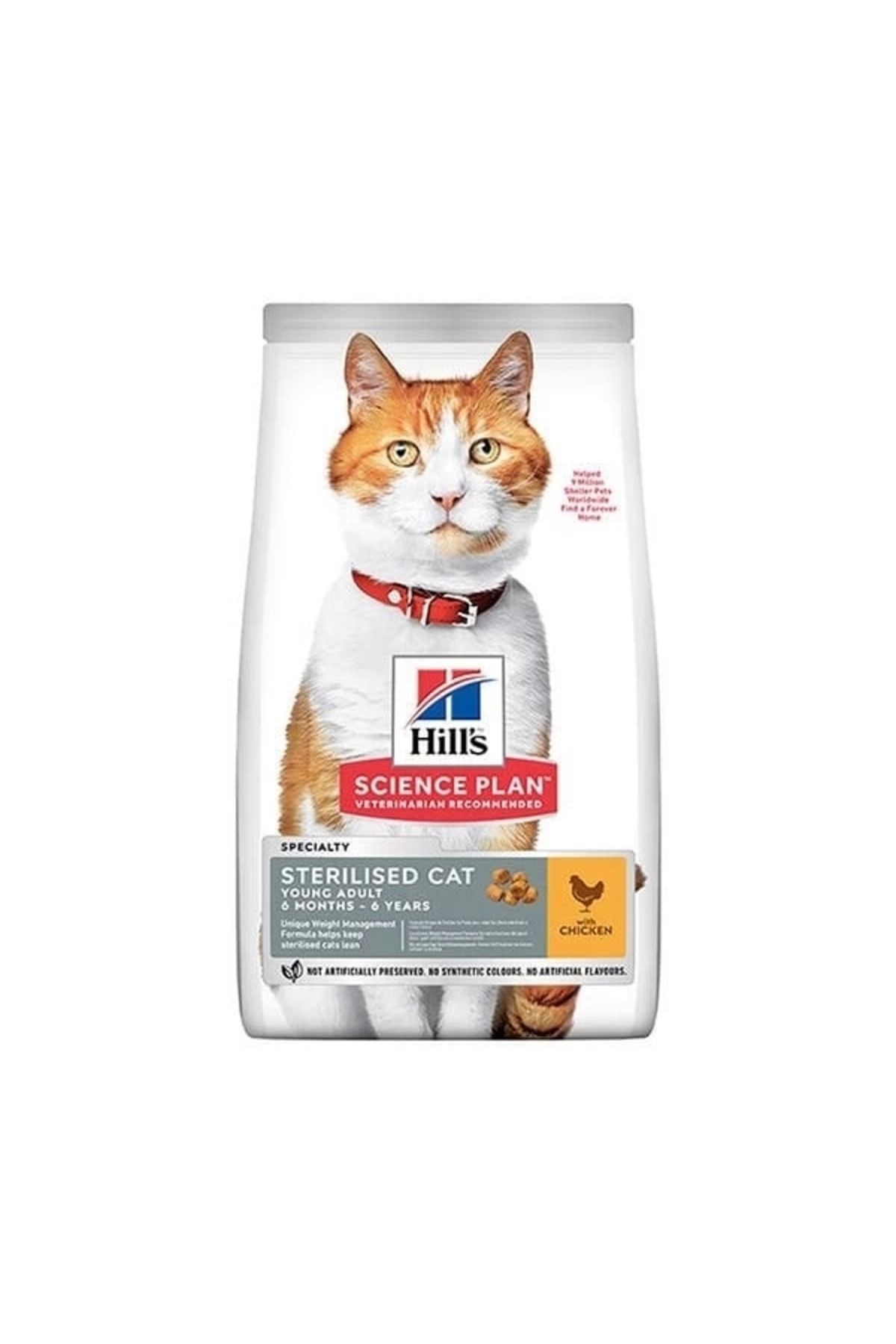 YNT İthalat Hills Young Sterilised Tavuklu Kısırlaştırılmış Kedi Maması 3 Kg