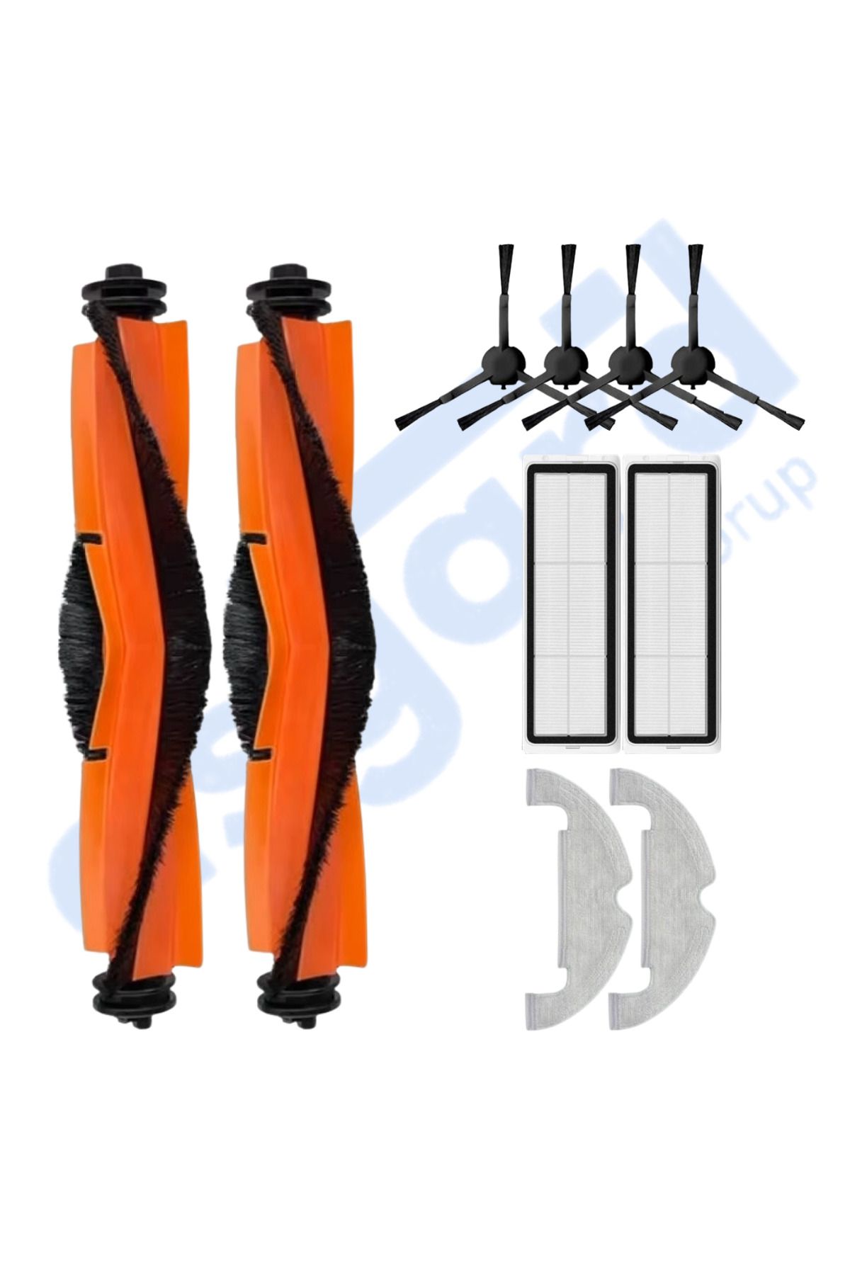 Asgard Grup XİAOMİ MOP 2 ULTRA – X10 Uyumlu 2 Ana Fırça 4 Yan Fırça 2 Filtre 2 Mop