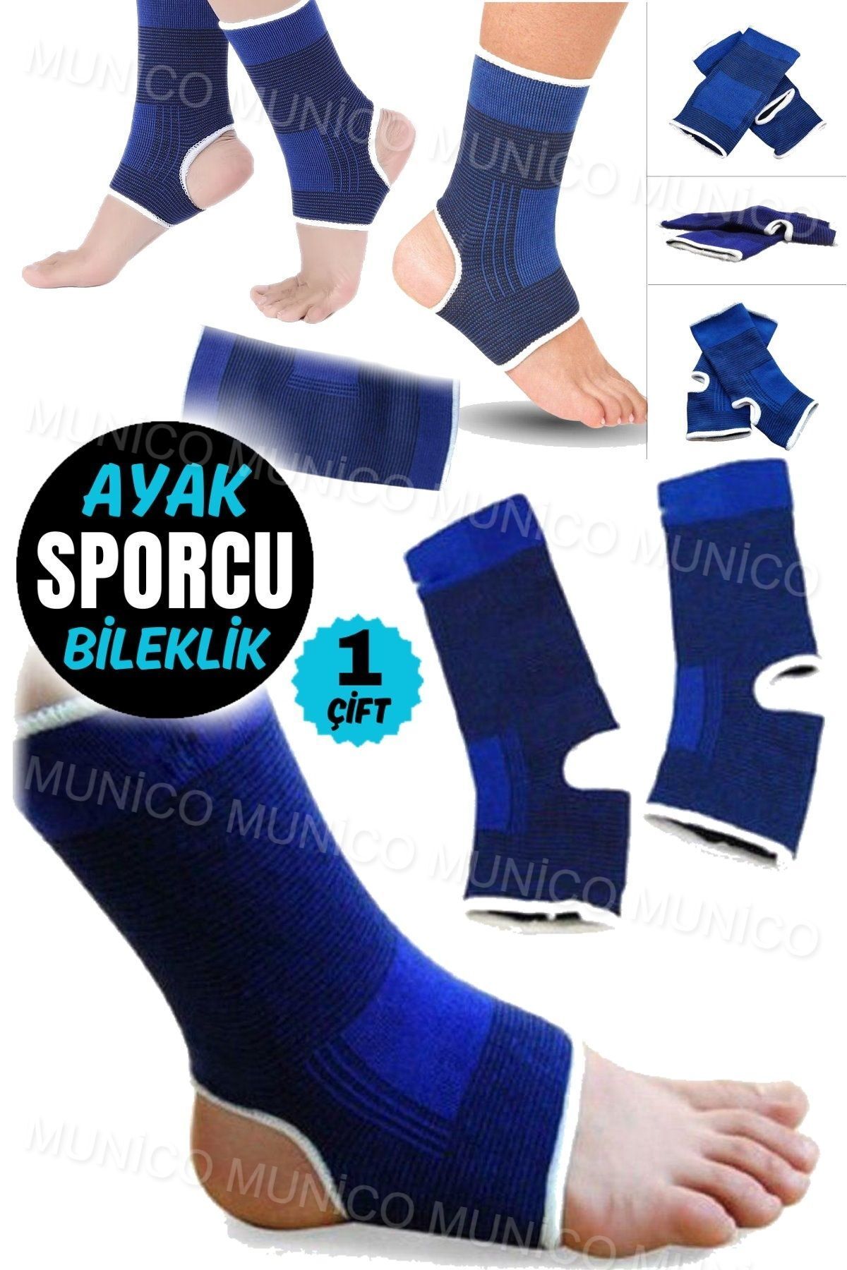 SerenityHaven 1 Çift Ayak Bileği Brace Elastik Ayar Koruma Ayak Bandajı Önleme Spor Fitness Ayak Bileği