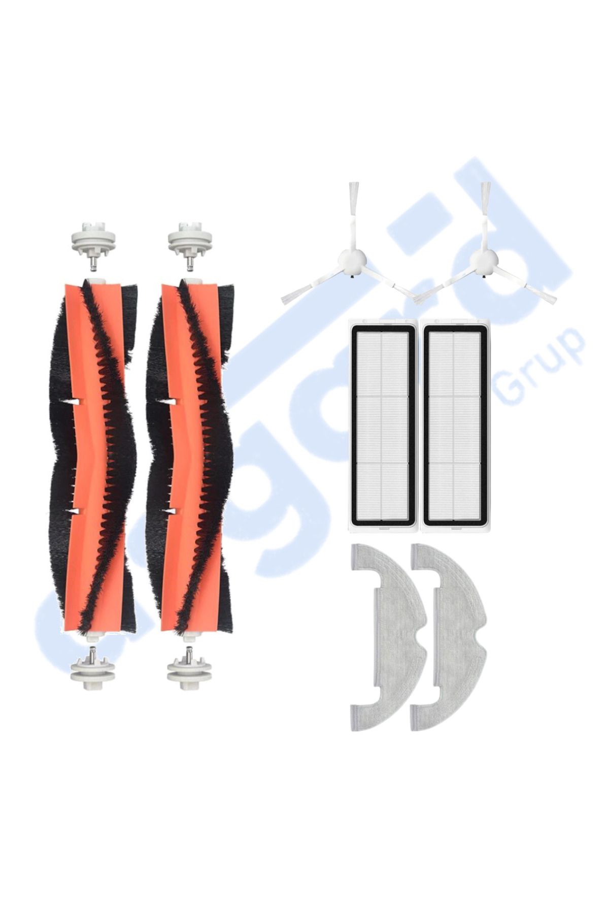 Asgard Grup DREAME D10 PLUS – D10S PLUS – D10 PLUS GEN 2 UYUMLU 2 Ana Fırça 2 Yan Fırça 2 Filtre 2 Mop