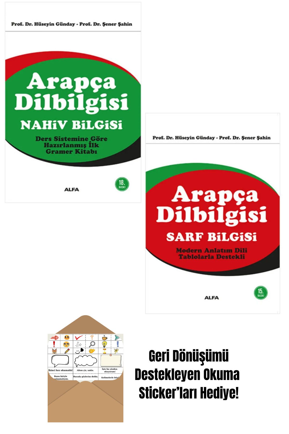Alfa Yayınları Arapça Dilbigisi 2 Kitap Set + Okuma Sticker'ları