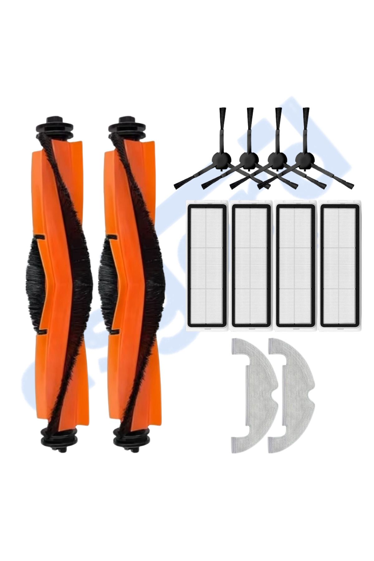 Asgard Grup XİAOMİ MOP 2 ULTRA – X10 Uyumlu 2 Ana Fırça 4 Yan Fırça 4 Filtre 2 Mop