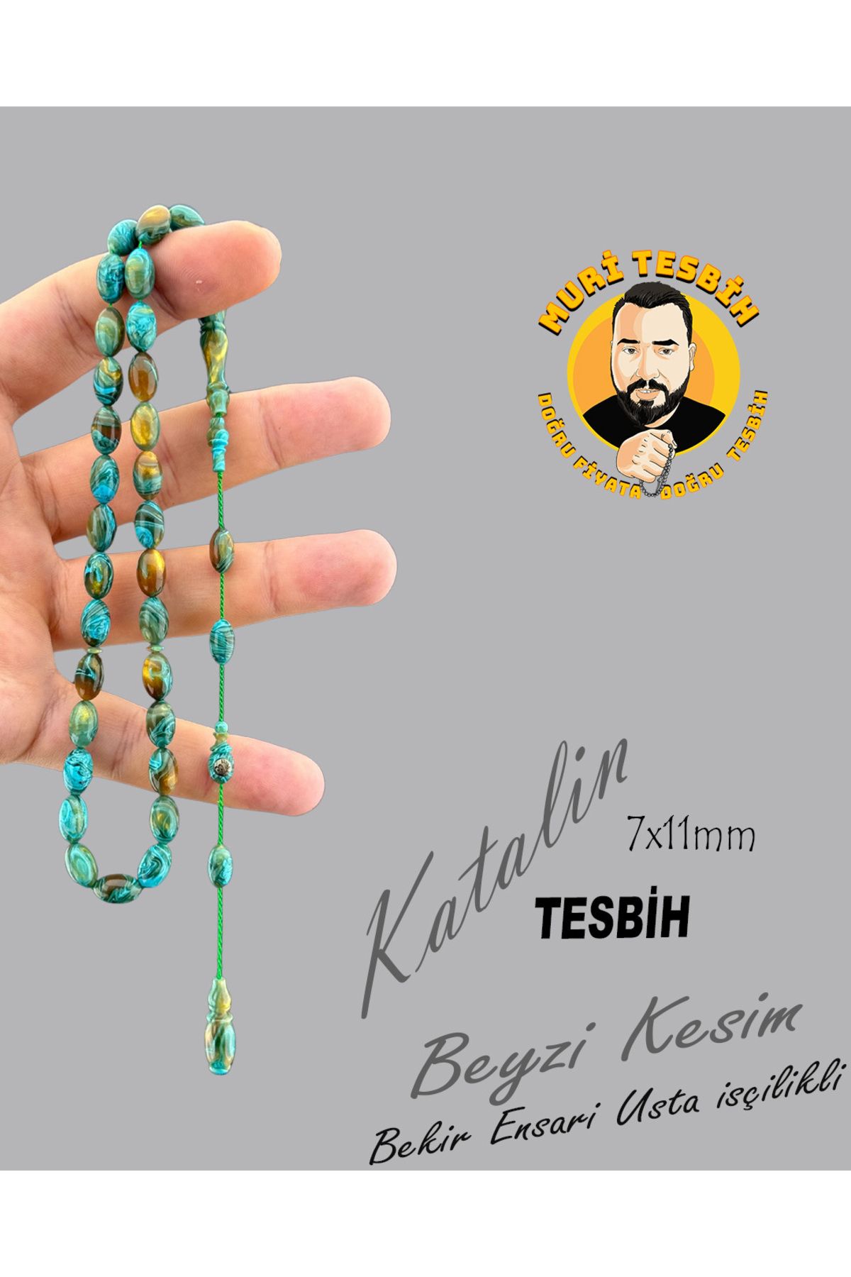 muri tesbih BEKİR ENSARİ ÖZEL DÖKÜM KATALİN BEYZİ KESİM 7X11