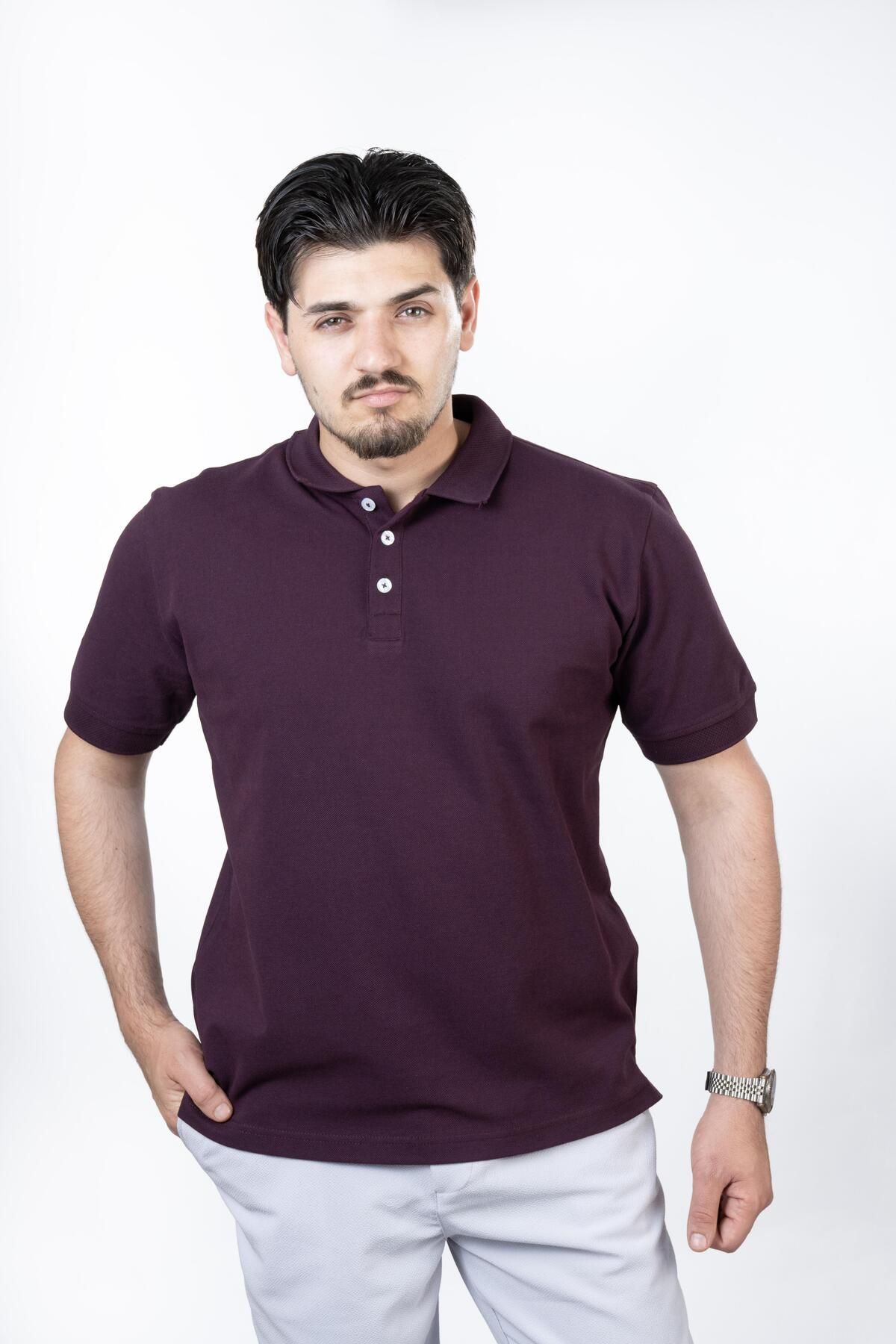 MARİA POLO YAKA BURGUNDY