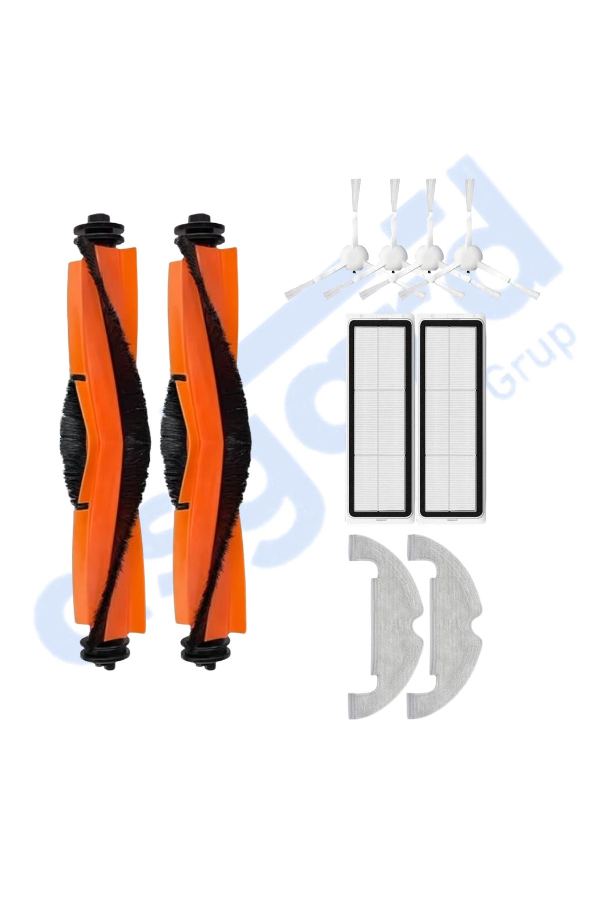 Asgard Grup XİAOMİ MOP 2 ULTRA – X10 Uyumlu 2 Ana Fırça 4 Yan Fırça 2 Filtre 2 Mop